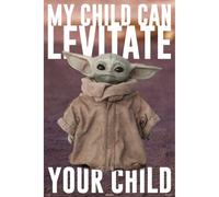 Erik Maxi Poster Star Wars Le Mandalorien Bébé Yoda 91,5x61cm