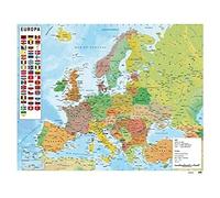 Erik - Mini Carte d'Europe - Espagnol - Papier Glacé - 40x50cm