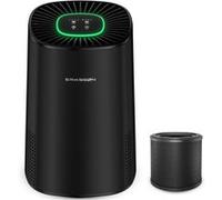 Erikssøn Purificateur d’Air Air Purifier Elite - Noir - 240 m³/h - Aide contre la poussière, le rhume des foins et les allergies - Filtre HEPA 14 - Ionisateur réglable - Ultra silencieux en mode veill