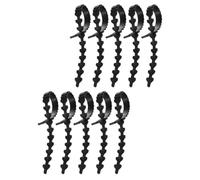 ERINGOGO 10pcs Sangles Réglables en Caoutchouc pour Arbres Fruitiers et Bonsaïs, Supports Pratiques pour Fixation et Maintien des Branches, Accessoires de Jardin Noirs