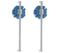 ERINGOGO 2 Pièces Boîte de Jonction Ronde pour Plafond avec Barre de Suspension Compatible Linsky Apbn Support Robuste pour Luminaires Suspendus Bleu Lot