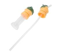 ERINGOGO 2 Pièces Lot de Couvercles Renversement avec Paille pour Gourde Garçon Fille Étanches et Durables PP Adaptés Aux Bouteilles Eau Portables et Bonbonnes Vert