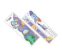 ERINGOGO 2feuilles Toise de Croissance Murale Autocollants pour Garçon Fille Stickers Astronaute Décoration de Chambre Garçon Fille Thème de Espace