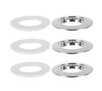 ERINGOGO 3ensembles Adaptateur pour Bouton de Chasse Eau Double Convertisseur de Plaque pour Réservoir de Toilette vers Kit de Remplacement pour Salle de Bain Résidentielle Installation