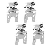 ERINGOGO 4 Pièces Pinces pour Étiquettes de Prix en Métal Argenté, Porte-étiquette Simple et Facile à Utiliser pour Supermarchés et Expositions, Support de Signalisation Robuste