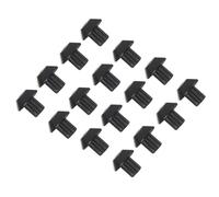 ERINGOGO 48pcs Pieds en Caoutchouc à Grille pour Cuisinière, Patins en Caoutchouc Noir pour Brûleur, Support Antirayures et Nivellement