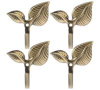 ERINGOGO 4pièces Lot de Crochets Muraux Fer Forgé Vintage Forme Patère Murale Décorative Résistante Corrosion pour Manteaux Chapeaux et Sacs Porte-clés Mural Multifonction