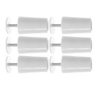 ERINGOGO 6 Pièces Butée de Volet Roulant en Plastique Blanc | Alliage D'aluminium, Surface Lisse, Usage Maison et Fenêtres, pour Monteurs, Entretien et Volets