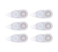 ERINGOGO 6 Pièces Petit Ruban Correcteur Portable en Plastique | Correction Rapide sans Temps de Séchage, Application Lisse, Couvre Encre Stylo Crayon ou Marqueur