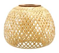 ERINGOGO Abat-Jour En Bambou Tressé Pour Suspension Style Rustique Couvercle De Lampe Pour Plafonnier Lumière Douce Décoration Intérieure Pour Chambre Restaurant Mariage Et Fêtes 7.68 in