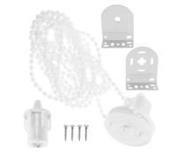 ERINGOGO Accessoires pour Stores Enrouleurs, Pièces de Rechange Métal Blanc | Kit de Raccord pour Stores et Rideaux, Usage Bureaux et Hôtels, Chaîne Résistante, Solide