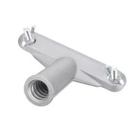 ERINGOGO Adaptateur de Manche pour Brosse Roulante en Alliage D'aluminium Argenté, Connexion Sécurisée et Amélioration de L'efficacité pour Tâches de Nettoyage