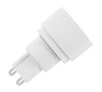 ERINGOGO Adaptateur Douille E14 en Céramique pour Conversion Ampoule LED G9, Installation Facile, Design Sécurisé, Compatible Maison et Bureau, Blanc 110-230v