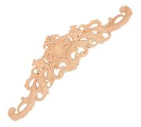 ERINGOGO Applique en Bois Sculpté Beige pour Décoration de Portes et Miroirs, Motif Classique Élégant, Surface Lisse sans Bavures, pour Décoration Intérieure Maison