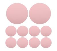 ERINGOGO Autocollant Miroir Acrylique Rond 10 Pièces 4 Pouces Rose Gold | Surface Souple, Réutilisable et Légère, Image Nette sans Déformation, pour Bagues et Cartes de Vœux