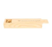 ERINGOGO Boîte Bois Naturel avec Couvercle, Décor Empreinte Pied Cœur, Coffret Souvenir pour Femme Enceinte, Présent Naissance Bébé, Rangement Élégant et Solide