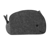 ERINGOGO Boîte de rangement des baleines panier de rangement de dessin stockage de jouets Forme feutre baleine stockage enfant Feutrine Gris