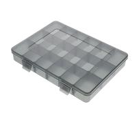 ERINGOGO Boîte de Rangement Multi-Compartiments en Plastique Noir Portable | Ouverture Facile, Poignée de Transport Pratique, pour Boulons et Matériel de Pêche, Garage ou Véhicule