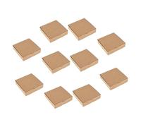 ERINGOGO Boite Pizza Mini en Papier Carré, Paquet de 10pcs, Design Élégant et Compact, pour Fête et Présents Artisanaux