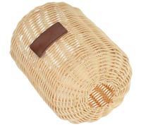 ERINGOGO Couvercle de Bouteille de Gaz et Rangement en Rotin Khaki Protection Anti-Collision Léger Environ 450g pour Camping en Plein Air pour Réservoir Cylindrique Plat