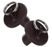 ERINGOGO Embouts de Stores 2 pièces en Plastique Marron à tête Ronde, butée de volet Roulant, Installation Simple et Utilisation Polyvalente pour Rideaux extérieurs