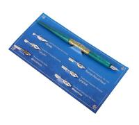 ERINGOGO Ensemble de plumes à tremper pour calligraphie anglaise, bois et alliage d'aluminium, surface lisse, 1 set, 6 têtes de stylo remplaçables, pour art