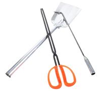 ERINGOGO Ensemble D'outils de Feu Portable en Fer Comprenant Crochet, Pelle et Tisonnier Robustes pour Accessoires de Cheminée et Usage Domestique Quotidien