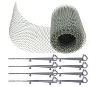 ERINGOGO Filet Feuilles en Protection 16cm 6m Pvc X pour Gouttière avec Filtre à Facile à Installer pour Gouttières de Toit