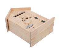 ERINGOGO Grande boîte aux Lettres extérieure verrouillable en Bois, Design Maison Moderne Kaki, Rangement pour courrier et Petits Objets, entrée Maison et Bureau