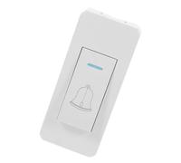 ERINGOGO Interrupteur de Sonnette Filaire Blanc Bouton Poussoir pour Porte, Design en Surface, Adapté pour Armoires de Chevet et Bureaux, Commutateur Compact en PC