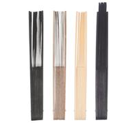 ERINGOGO Kit de 4 Éventails Pliants en Bambou pour DIY, Cadre Vintage Élégant, Accessoires pour Activités Créatives et Artisanat en Groupe