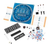 ERINGOGO Kit Electronique A Monter Horloge Electronique Numerique LED en Plastique Fonction Rotation et Affichage Automatique, Reveil A faire Soi-meme pour Decoration Style Plusieurs styles