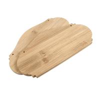 ERINGOGO Lot de 2 Panneaux de Magasin Vierges en Bambou, Surface Bois Brut, Plaques à Faire Soi-Même pour Entrée et Chambre, Décoration Chic Vintage