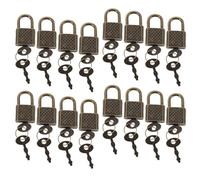 ERINGOGO Lot de 20 Cadenas Miniatures en Alliage de Zinc Style Vintage Chinois, Compact et Portable, pour Coffres au Trésor et Tiroirs, Couleur Marine