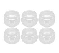 ERINGOGO Lot De 6 Housses Transparentes Pour Boutons De Cuisinière à Gaz, Protection En Pp Résistante Et Double Sécurité, Compatible Usage La Cuisine Domestique