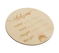 ERINGOGO Panneau Rond pour Annonce Naissance Décoration Chambre Signalétique Prénom Né Cadeau Naissance Maternité sans Odeur Sûr