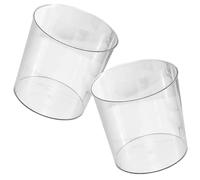 ERINGOGO Poubelle en Plastique Transparente, Grand Format, Style Simple | Usage Polyvalent, Aspect Chic et Sobre, Visibilité Nette, pour Bureau, Salon, Chambre et Rangement