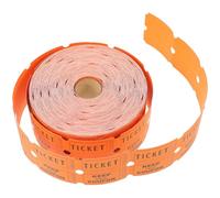 ERINGOGO Rouleau de Tickets de Tombola en Papier Élégants et Polyvalents 1000 Billets Orange Toucher Confortable et Usage pour Fêtes et Loteries