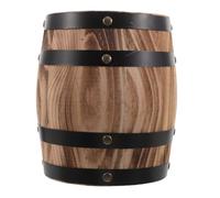 ERINGOGO Rustique Tirelire Chêne Forme de Tonneau Boîte à Économies Bois pour Garçon Fille Design Rétro Décoratif pour Bureau et Salle de Jeux