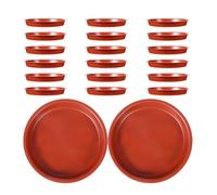 ERINGOGO Soucoupe pour Pots de Fleurs Ronde en PP 20 Pièces | Plateau de Drainage pour Plantes, pour Pots et Plantes en Pot, Usage Intérieur et Extérieur