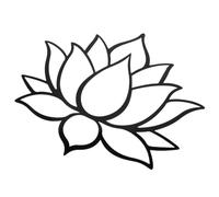 ERINGOGO Sticker Mural Miroir Fleur De Lotus en Acrylique Autocollant Décoratif Léger Et Facile à Installer Décoration Intérieure Zen Usage Maison Et Bureau