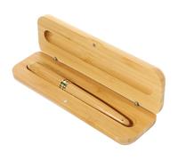 ERINGOGO Stylo-plume en Bambou Bois Acier Inoxydable, Écriture Fluide | Outil D'écriture Multi-usage, Stylo Calligraphique Délicat, pour Écoles et Bureaux, Facile à Porter