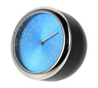 ERINGOGO Thermomètre Lumineux Horloge et Affichage de Voiture Quartz Matériau Fer et Abs, Design Élégant Bleu pour Intérieur de Voiture et Conduite Nocturne