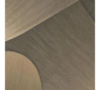 Erismann Elysium Papier Peint Vinyle Taupe Or, Style Moderne Hôtel Chic, 0.53m x 10.05m, Texture Brossée avec Formes Superposées