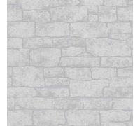 Erismann 10091-10 Imitations 2 Papier peint bois/pierre gris Papier peint