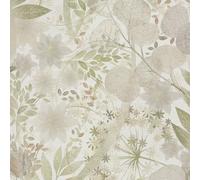 Erismann Secret Grove 10506-35 Papier peint texturé en vinyle Vert/crème/beige - Papier peint pour salon, chambre à coucher, salon, cuisine, couloir