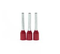 ERKO cosses sertir embout de fil 100 pièces, section transversale du fil 1 mm², longueur 8 mm, cosses professionnelles en cuivre galvanisé avec isolation en polyamide, connecteurs pour électriciens