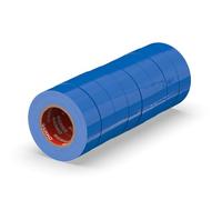 ERKO Ruban adhésif isolant électrique Bleu 19mm x 20m 8 pièces PVC - Réparation de câbles électriques - Très flexible avec une forte adhérence - Résistant aux produits chimiques, chatertone