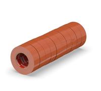 ERKO Ruban adhésif isolant électrique Brun 15mm x 10m 10 pièces PVC - Réparation de câbles électriques - Très flexible avec une forte adhérence - Résistant aux produits chimiques, chatertone