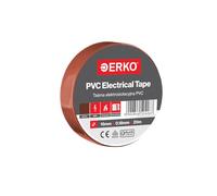 ERKO Ruban adhésif isolant électrique Brun 19mm x 20m PVC - Réparation de câbles électriques - Très flexible avec une forte adhérence - Résistant aux produits chimiques, chatertone
